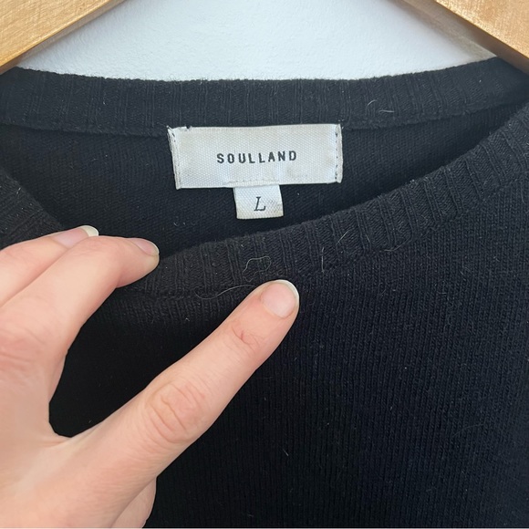 Soulland black knit sweater - Picture 2 of 3